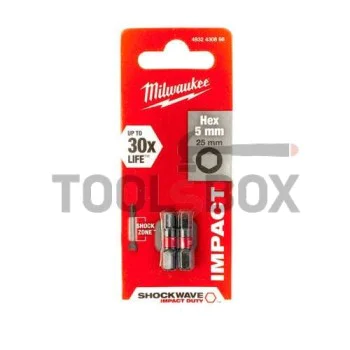 Milwaukee bits / bits 4932430896 / ShockWave Impact Duty Impact Hex 5mm x 25mm