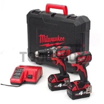 Комплект ударни винтоверти Milwaukee M18 BPP2C-402C