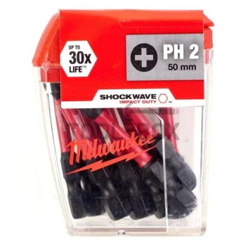 Накрайници/ битове Milwaukee 4932430855 / 10 Piece ShockWave Impact Duty PH2 x 50mm