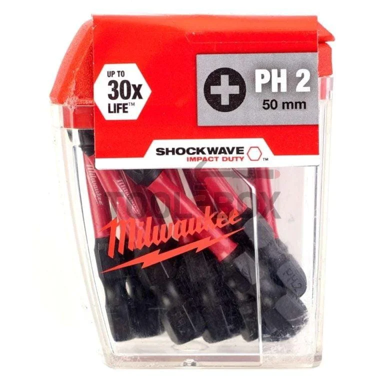 Milwaukee bits / bits 4932430855 / 10 Piece ShockWave Impact Duty PH2 x 50mm