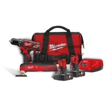 Комплект винтоверт и мултиинструмент Milwaukee M12BPP2D-402B / M12 ™ POWERPACK 4933441250