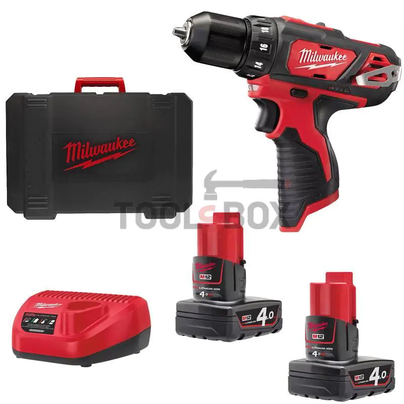 Cordless screwdriver Milwaukee M12 BDD-402C 12 V, 38 Nm