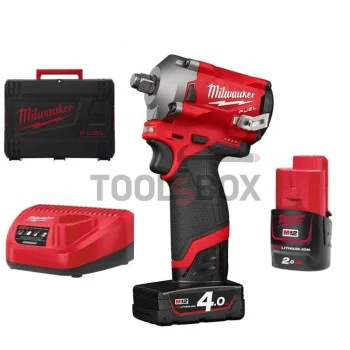 Безчетков гайковерт Milwaukee M12FIWF12-422X, 1/2", 339 Nm
