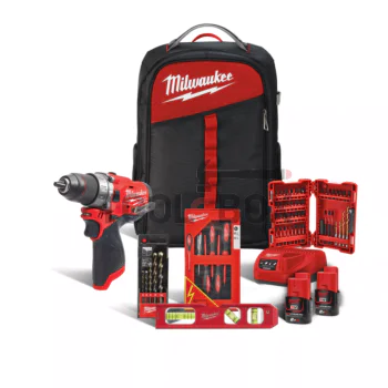 Акумулаторен безчетков ударен винтоверт Milwaukee M12FPD-202BH / 4933471383 / set