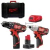 Milwaukee M12BPP2B-421C / M12 TM POWERPACK screwdriver set 4933443497
