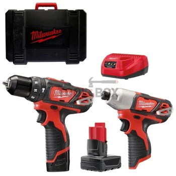 Комплект винтоверти Milwaukee M12BPP2B-421C / M12 ™ POWERPACK 4933443497