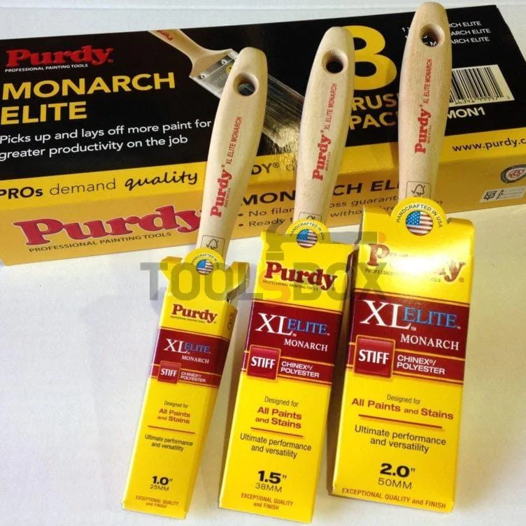 Purdy Brush Set 1.0'' / 1.5'' / 2.0'' XL Elite Monarch