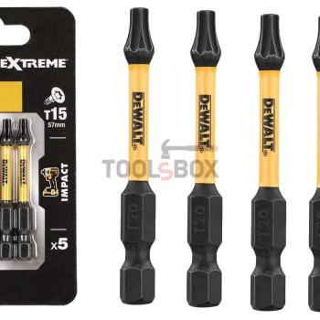 Накрайници Dewalt DT7394T - TX15 - 50 мм 5 бр.