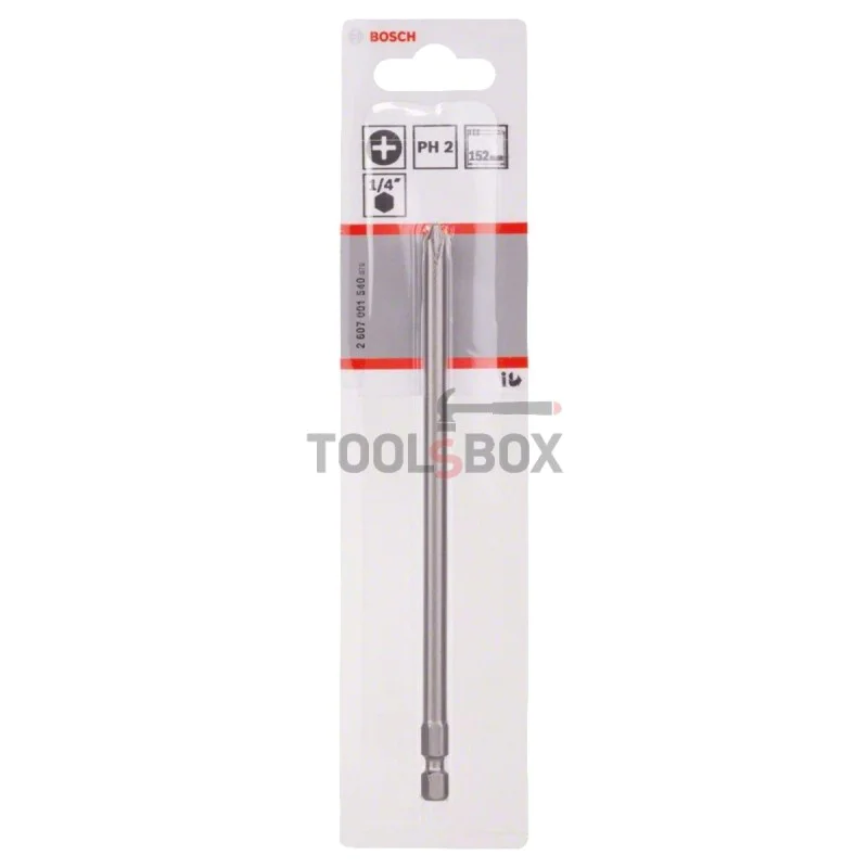 BOSCH Cross Bit 2607001540 Extra Hard, PH 2x152mm