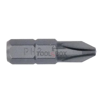 Накрайник кръстат BOSCH 2607002797 Extra Hard, PH 2x25мм, 25 броя