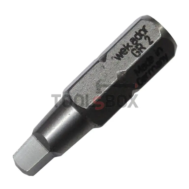 Wekador 006904 RB2 25 mm square bit, 1/4