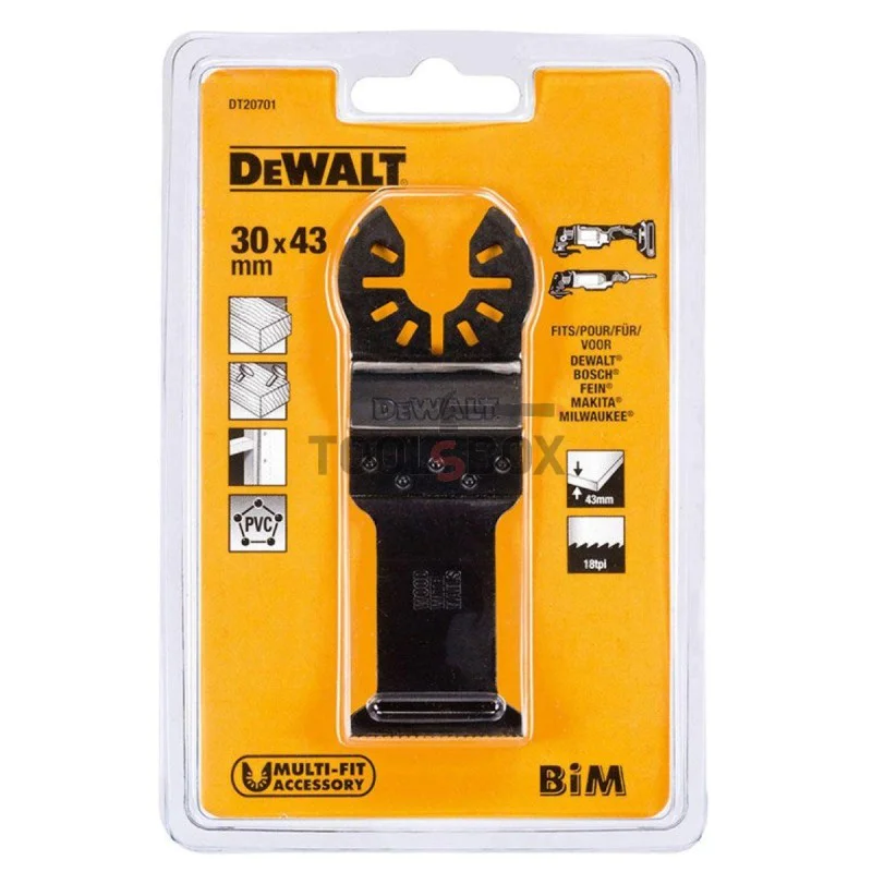 DeWALT DT20701 multifunction oscillator blade, 30/43mm, BiM