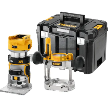 DeWalt DCW604NT ръчна комбинирана oберфреза 18.0 V 6.35 мм, 16 000-25 500 об./мин, Li-Ion
