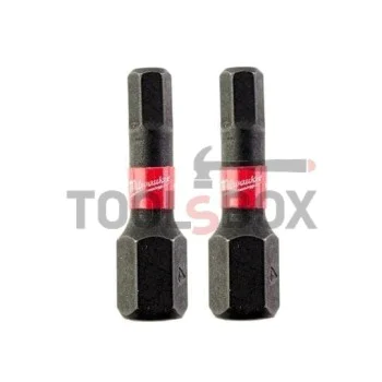 Накрайници/ битове Milwaukee 4932430895 / ShockWave Impact Duty Impact Hex 4mm x 25mm