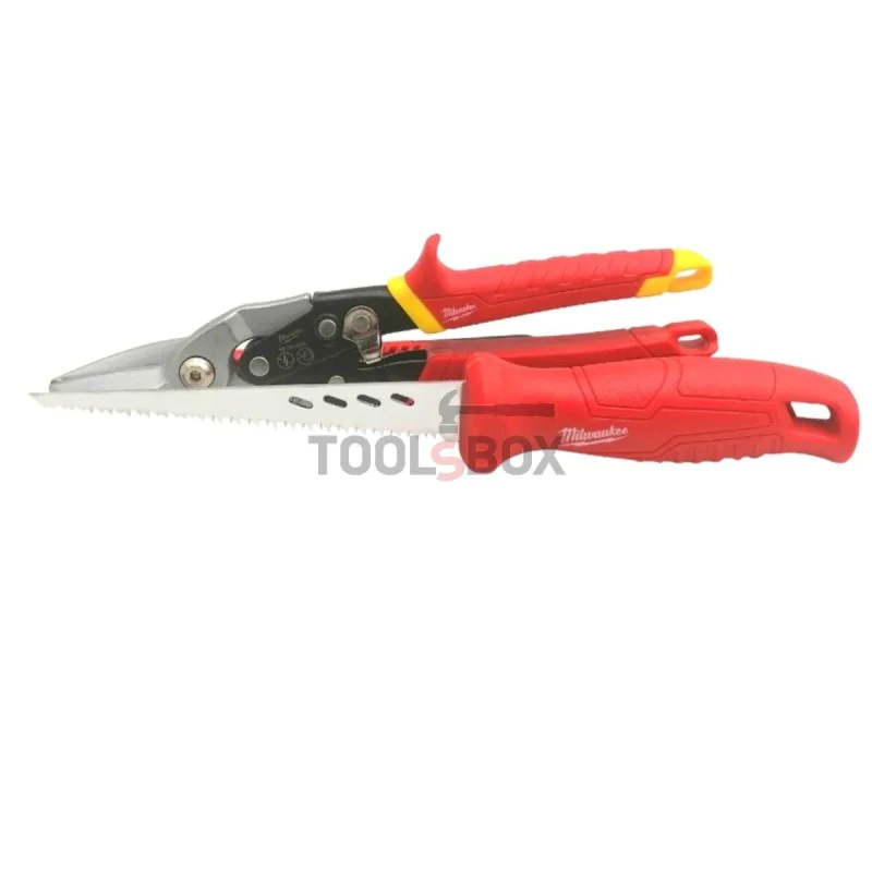 Straight Sheet Metal Shears + Drywall Saw Milwaukee 4932479784