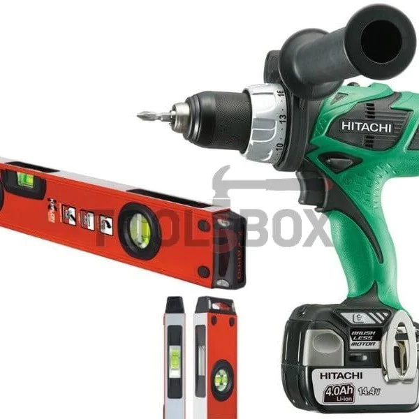 Cordless screwdriver HITACHI DS14DBL, 14.4 V, 4.0 Ah 68 Nm-TW