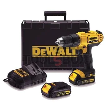 Винтоверт акумулаторен Dewalt DCD734C2, 14.4 V, 1.3 Ah, 38 Nm