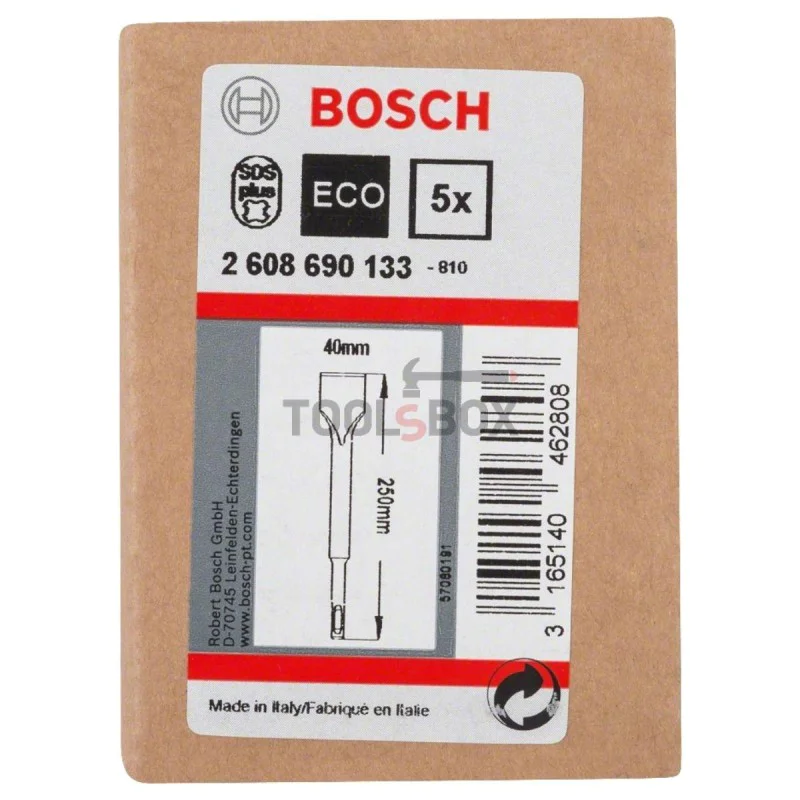 Straight shovel BOSCH 2608690133 SDS-plus, 250x40mm, 5 pieces