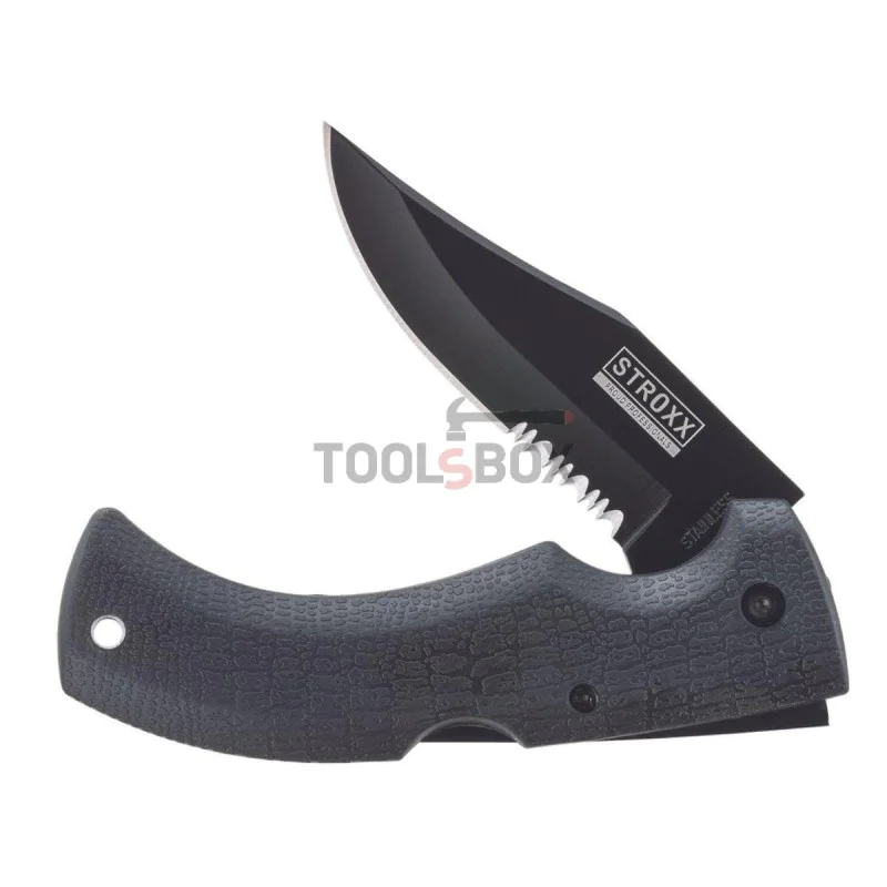 Folding knife with rubberized handle STROXX