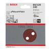 BOSCH sandpaper 2608605112, C430 125mm/60-120-240, 8 holes, 6 pieces