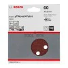 BOSCH sandpaper 2608605641, C430 125mm/60, 8 holes, 5 pieces