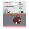 BOSCH sandpaper 2608605642, C430 125mm/80, 8 holes, 5 pieces