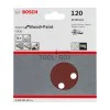 BOSCH sandpaper 2608605643, C430 125mm/120, 8 holes, 5 pieces