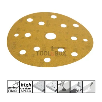 Шкурка BOSCH 2608621736, C450 150мм/180, 15 отвора, 50 броя