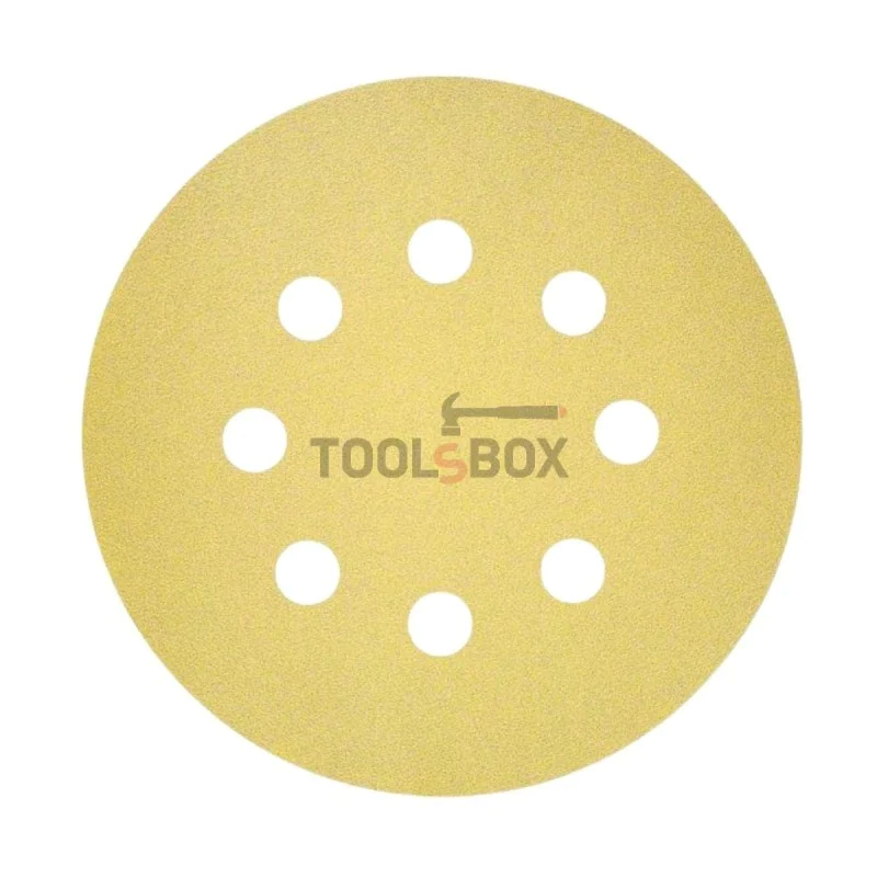 Sandpaper BOSCH 2608621744, C450 125mm/150, 8 holes, 50 pieces