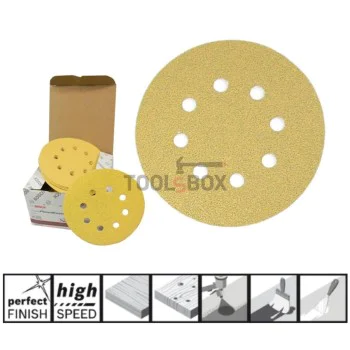 Шкурка BOSCH 2608621744, C450 125мм/150, 8 отвора, 50 броя