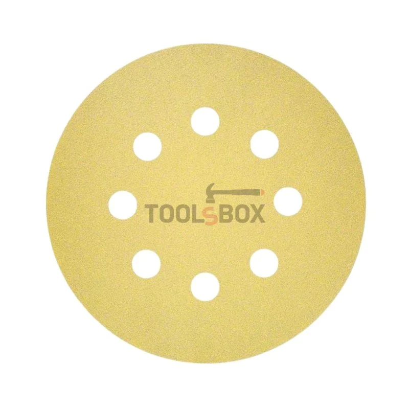 Sandpaper BOSCH 2608621745, C450 125mm/180, 8 holes, 50 pieces