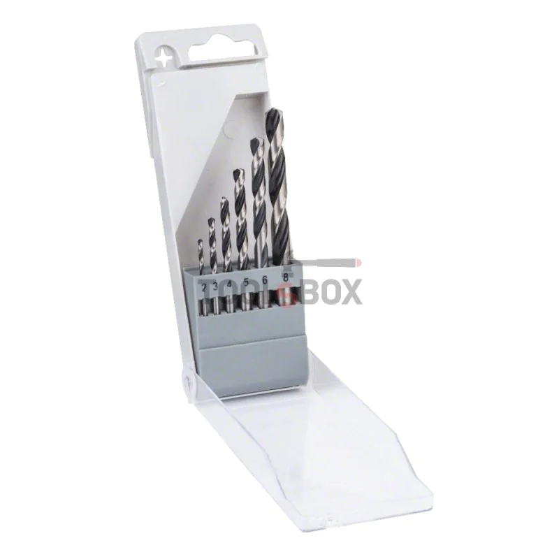 BOSCH PointTec HSS metal drill bit set, 2-8 mm, 6 pieces