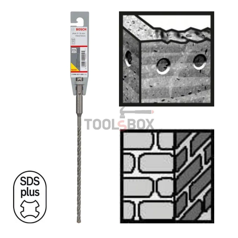 Drill BOSCH SDS plus-3 for concrete 6x150x210mm