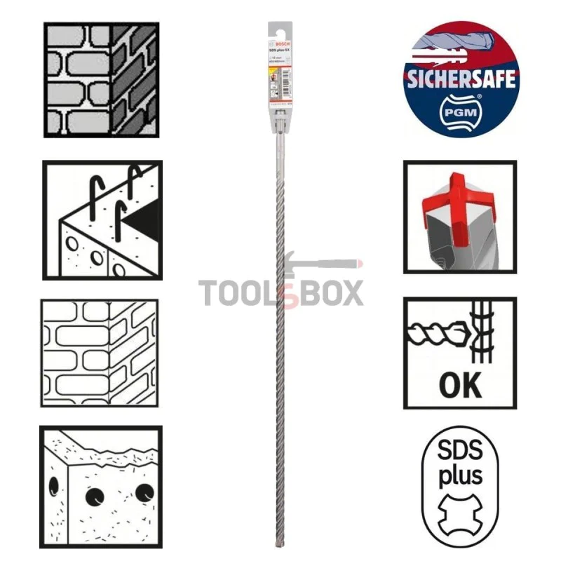 Concrete drill BOSCH SDS plus-5X, 10x400x460mm