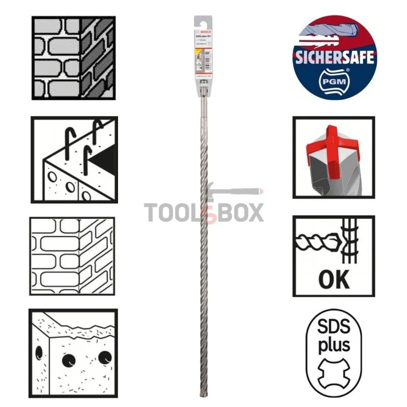 Concrete drill BOSCH SDS plus-5X, 12x400x460mm