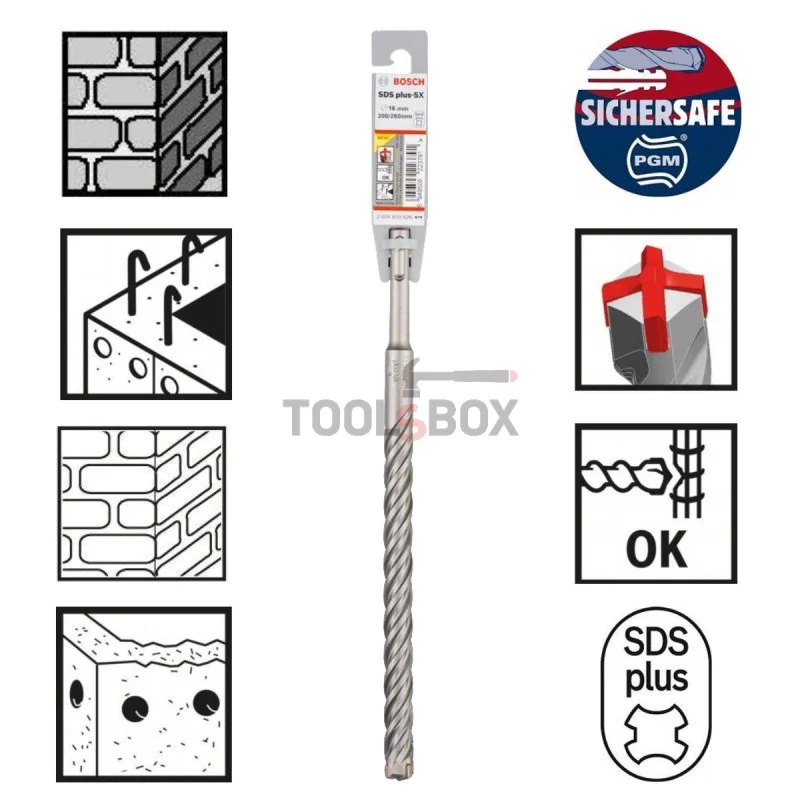 Concrete drill BOSCH SDS plus-5X, 16x200x260mm