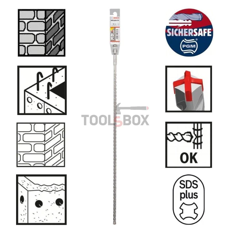 Concrete drill BOSCH SDS plus-5X, 8x400x460mm