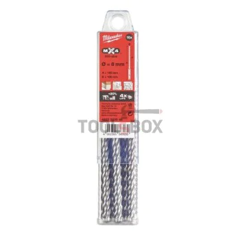 Свредло за бетон с четири остриета Milwaukee SDS+ MX4 8 x 100/165mm