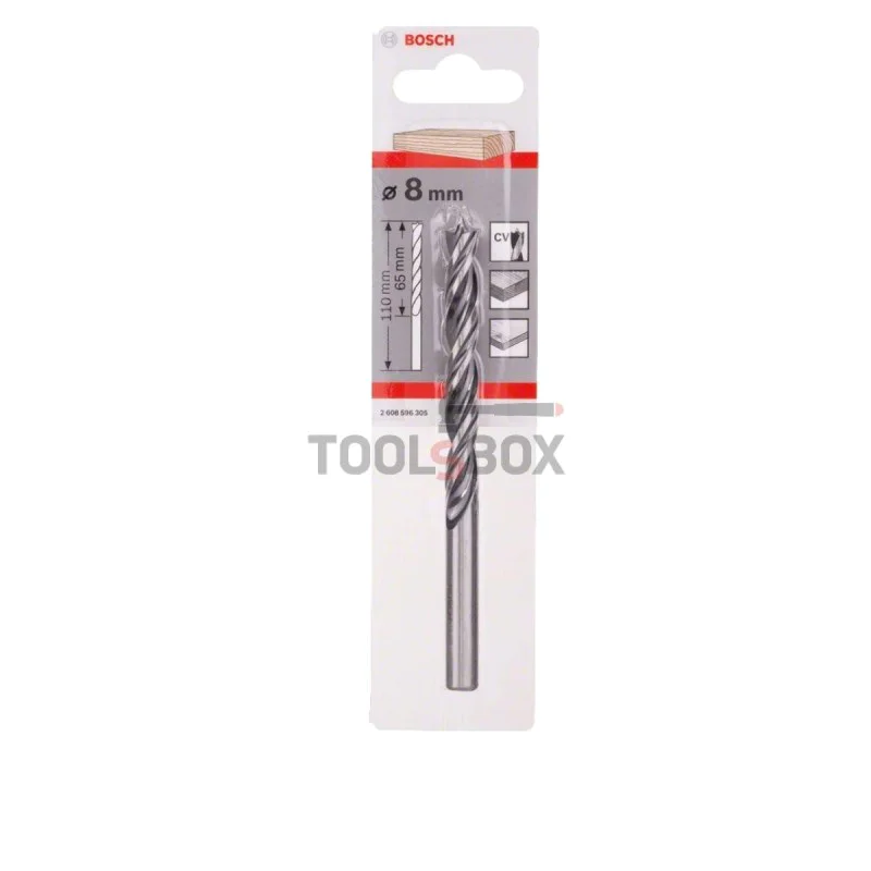 Wood drill BOSCH Brad Point, 8x65x110mm