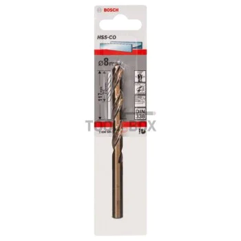 Свредло за метал BOSCH HSS-Co, DIN 338, 8x75x117мм
