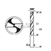Metal drill BOSCH HSS-G, DIN 338, 3x33x61mm, 2 pcs.