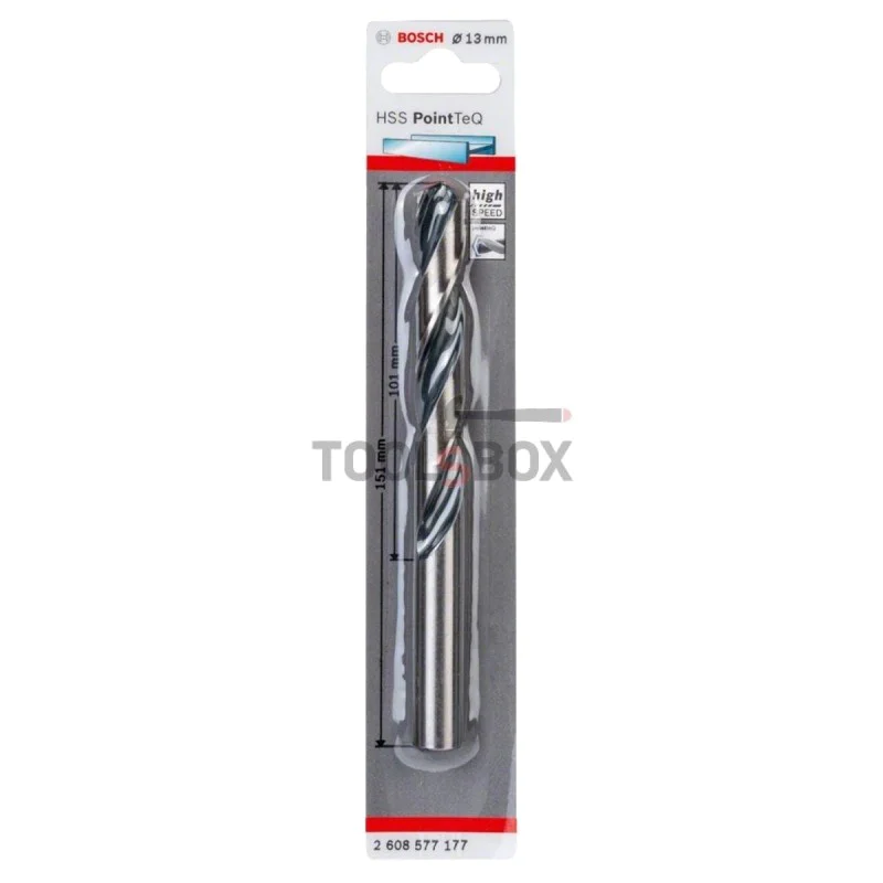 Metal drill BOSCH PointTec HSS 13x101mm
