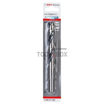 Metal drill BOSCH PointTec HSS 14x108 mm, reduced shank
