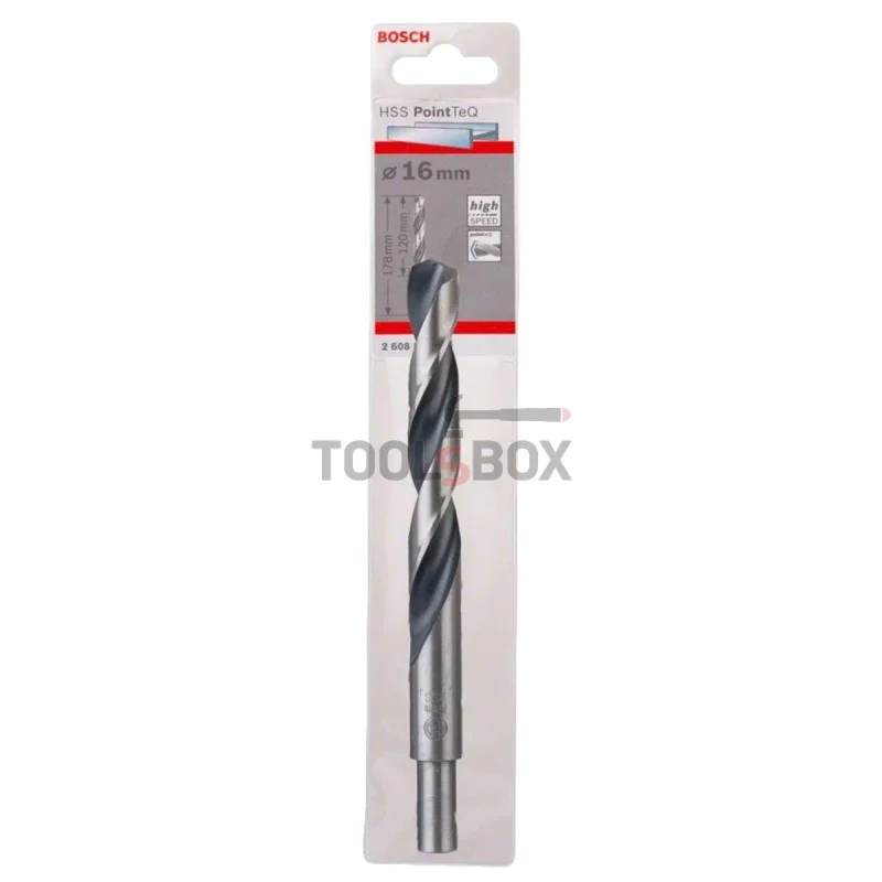 Metal drill BOSCH PointTec HSS 16x120 mm, reduced shank