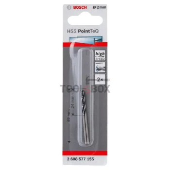 Metal drill BOSCH PointTec HSS 2x24mm, 2pcs.