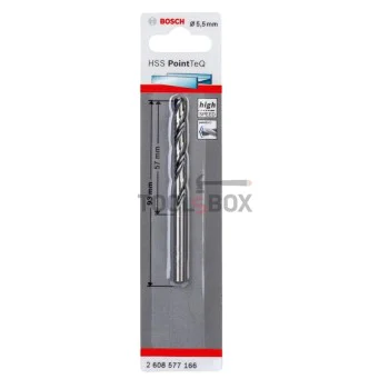 Свредло за метал BOSCH PointTec HSS 5.5х57мм