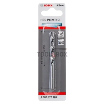 Свредло за метал BOSCH PointTec HSS 5х52мм
