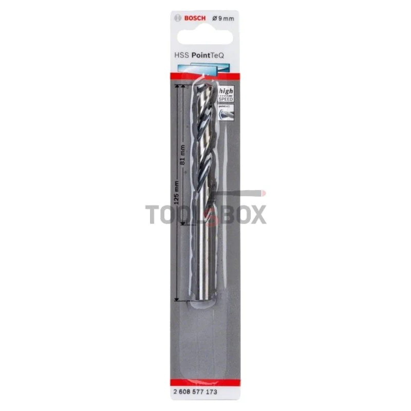 Metal drill BOSCH PointTec HSS 9x81mm