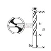Metal drill BOSCH HSS-G, DIN 338, 8x75x117mm