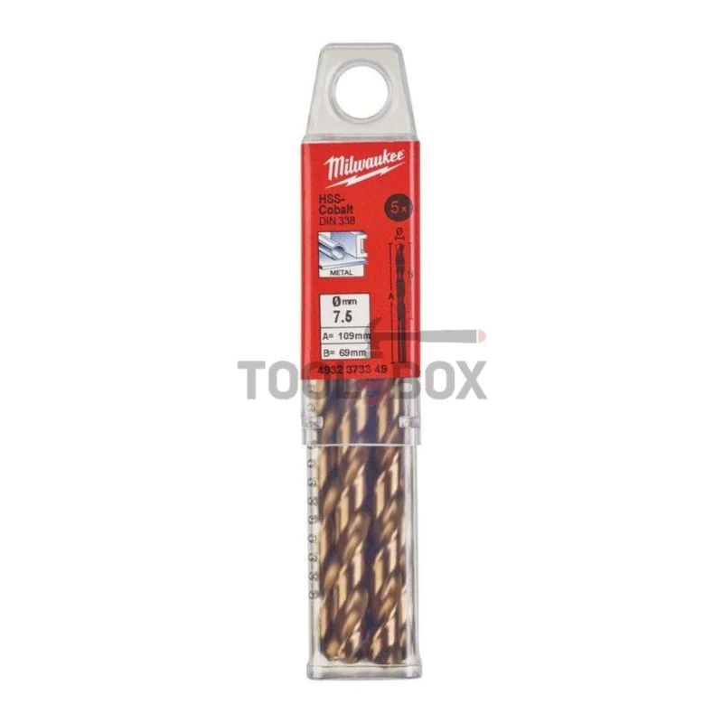 Milwaukee HSS-G CO Thunderweb D338, 7.5x69mm, 5pcs.